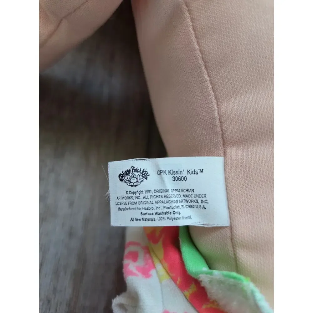 Vintage 1991 Cabbage Patch Kids CPK Kissin' Kids Doll Blonde Hair Hasbro‎ Toy